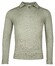 Thomas Maine Uni Color Wool Cashmere Blend Polo Collar Round Knit Trui Licht Groen