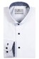 Thomas Maine Uni Fine Pattern Contrast Bari Cutaway Twill Overhemd Wit-Blauw