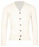 Thomas Maine Uni Superfine Lambswool Button Cardigan Single Knit Vintage Vest Ecru