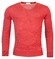 Thomas Maine V-Neck Single Knit Merino Wool Pullover Coral