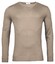 Thomas Maine V-Neck Single Knit Merino Wool Trui Jute