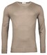 Thomas Maine V-Neck Single Knit Merino Wool Trui Jute