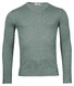 Thomas Maine V-Neck Single Knit Merino Wool Trui Petrol Green