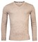 Thomas Maine V-Neck Single Knit Merinowol Trui Licht Beige