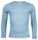 Thomas Maine V-Neck Single Knit Merinowol Trui Licht Blauw
