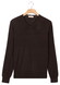 Thomas Maine V-Neck Single Knit Subtle Mélange Merino Wool Trui Bruin