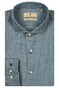 Thomas Maine Washed Denim Tencel Mélange Roma Modern Kent Overhemd Jeans Blauw