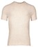 Thomas Maine Yarn Dyed Stripe Crew Neck Single Knit Trui Beige