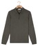 Thomas Maine Zip Collar Long Sleeve Merino Wool Single Knit Trui Grijsgroen
