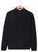 Thomas Maine Zip Collar Long Sleeve Merino Wool Single Knit Trui Navy