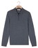 Thomas Maine Zip Collar Long Sleeve Merino Wool Single Knit Trui Storm Sky