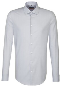 Seidensticker Uni Slim Sleeve Seven Grijs Licht Melange